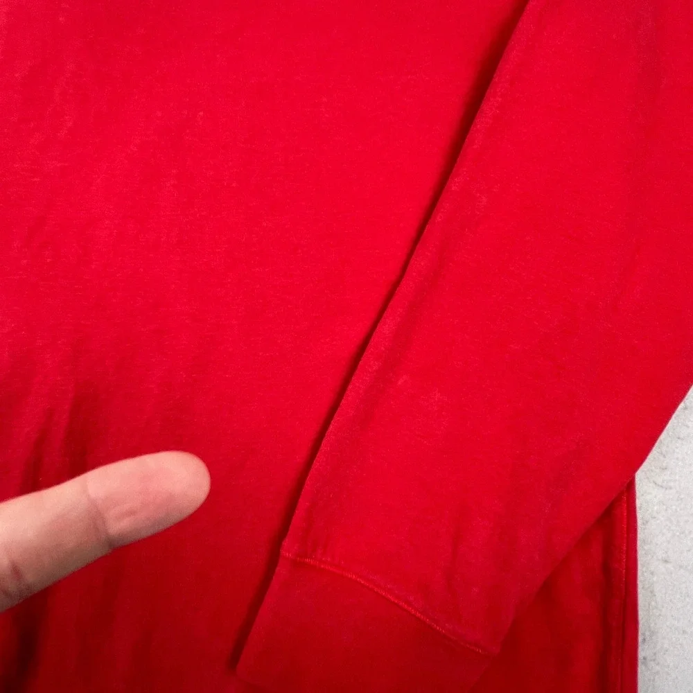 Polo Ralph Lauren Quarter Zip Pullover Mens XLT Red Cotton Blend Preppy Classic